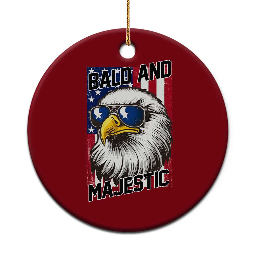 Bald and Majestic Ceramic Ornament Patriotic Bald Eagle 4th Of July