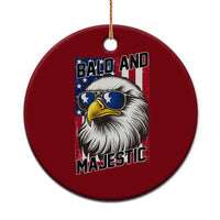 Bald and Majestic Ceramic Ornament Patriotic Bald Eagle 4th Of July