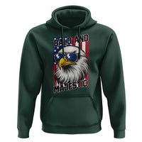 Bald and Majestic Hoodie Patriotic Bald Eagle 4th Of July