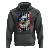 Bald and Majestic Hoodie Patriotic Bald Eagle 4th Of July