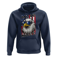 Bald and Majestic Hoodie Patriotic Bald Eagle 4th Of July