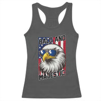Bald and Majestic Racerback Tank Top Patriotic Bald Eagle 4th Of July