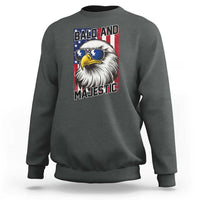 Bald and Majestic Sweatshirt Patriotic Bald Eagle 4th Of July
