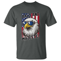 Bald and Majestic T Shirt Patriotic Bald Eagle 4th Of July