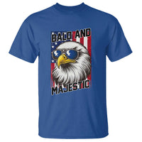 Bald and Majestic T Shirt Patriotic Bald Eagle 4th Of July