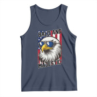 Bald and Majestic Tank Top Patriotic Bald Eagle 4th Of July