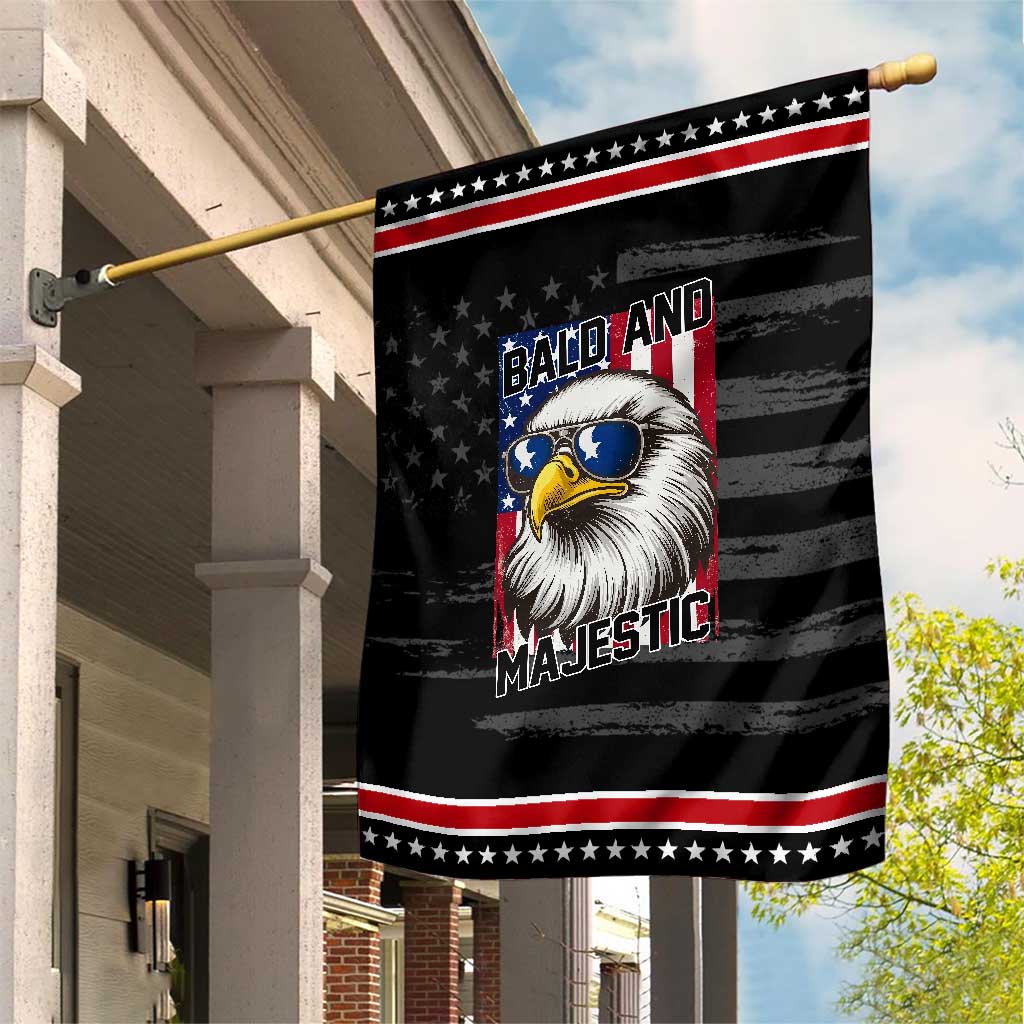 Bald and Majestic Patriotic Garden Flag Bald Eagle 4th Of July