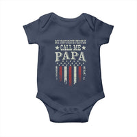My Favorite People Call Me Papa Baby Onesie Funny Dad Fathers Day 4th Of July