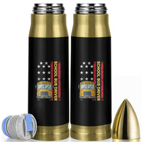 Patriotic School Bus Driver USA American Flag Bullet Tumbler