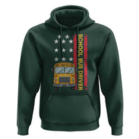Patriotic School Bus Driver USA American Flag Hoodie