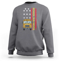 Patriotic School Bus Driver USA American Flag Sweatshirt