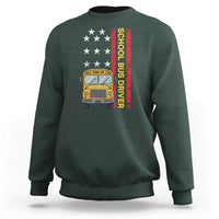 Patriotic School Bus Driver USA American Flag Sweatshirt