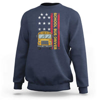 Patriotic School Bus Driver USA American Flag Sweatshirt
