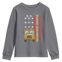 Patriotic School Bus Driver USA American Flag Youth Sweatshirt