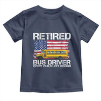 Retired School Bus Driver Toddler T Shirt Patriotic USA American Flag