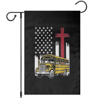 Bus Driver Patriotic Christian USA Flag Garden Flag School Bus Driver