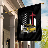 Bus Driver Patriotic Christian USA Flag Garden Flag School Bus Driver