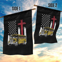 Bus Driver Patriotic Christian USA Flag Garden Flag School Bus Driver
