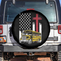 Bus Driver Patriotic Christian USA Flag Spare Tire Cover School Bus Driver