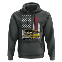 Bus Driver Patriotic Christian USA Flag Hoodie School Bus Driver