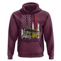 Bus Driver Patriotic Christian USA Flag Hoodie School Bus Driver