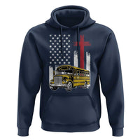 Bus Driver Patriotic Christian USA Flag Hoodie School Bus Driver