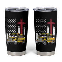 Bus Driver Patriotic Christian USA Flag Tumbler Cup School Bus Driver