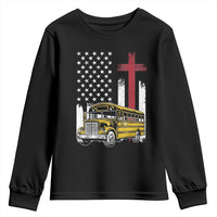 Bus Driver Patriotic Christian USA Flag Youth Sweatshirt School Bus Driver
