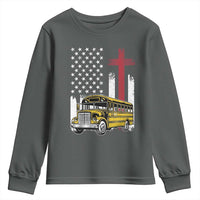 Bus Driver Patriotic Christian USA Flag Youth Sweatshirt School Bus Driver