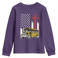 Bus Driver Patriotic Christian USA Flag Youth Sweatshirt School Bus Driver