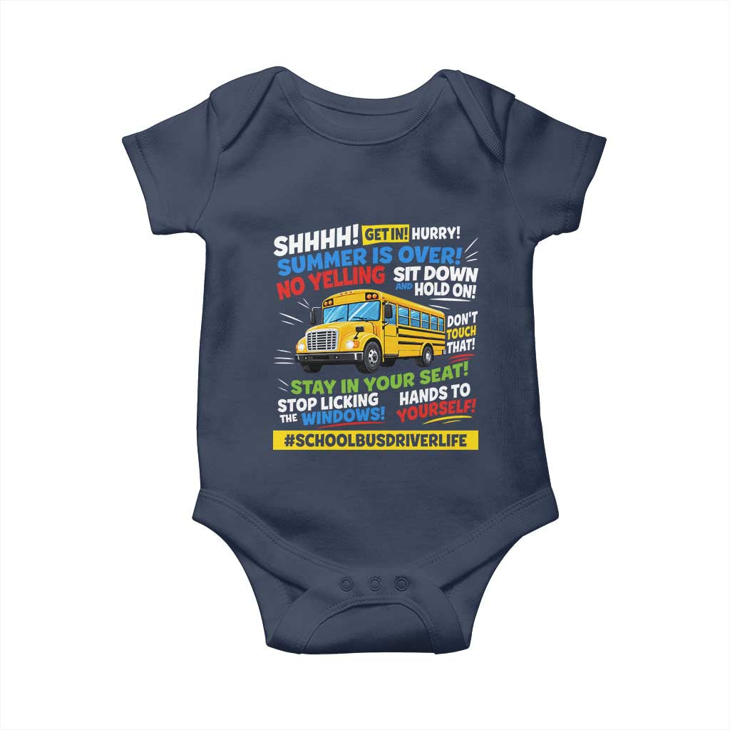 Funny School Bus Driver Life Baby Onesie Back to School Teacher Kids