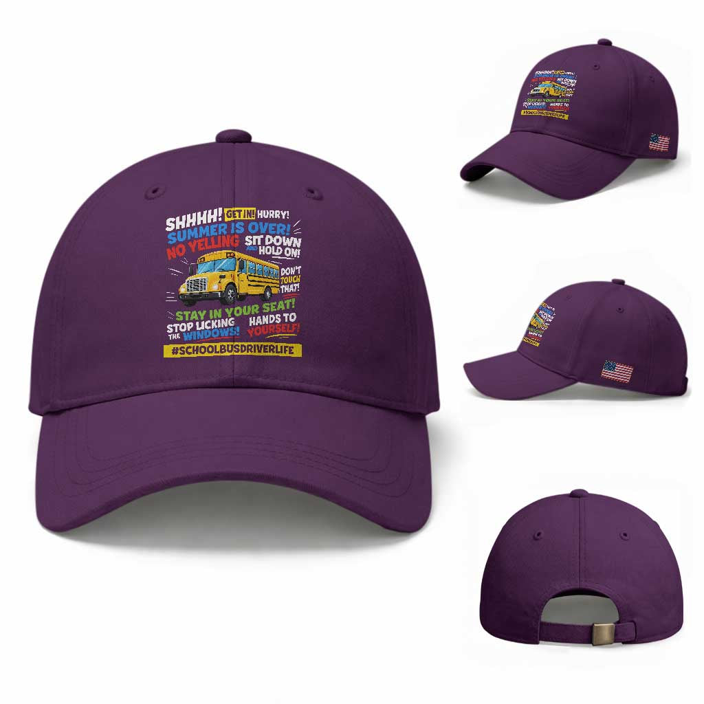 Funny School Bus Driver Life Baseball Cap Back to School Teacher Kids