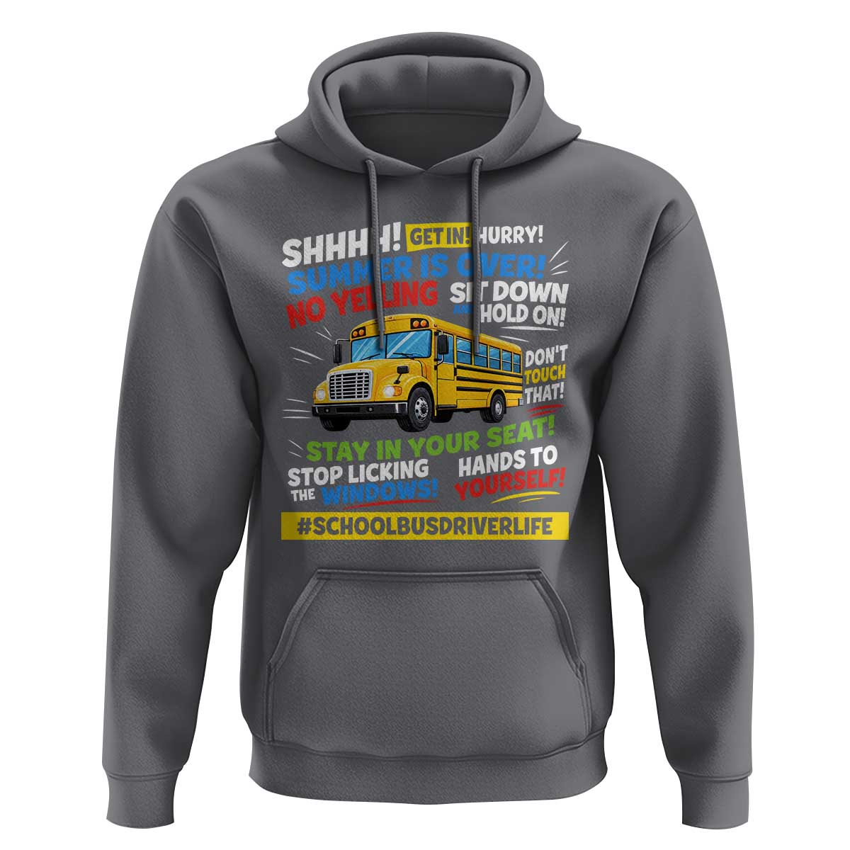 Funny School Bus Driver Life Hoodie Back to School Teacher Kids