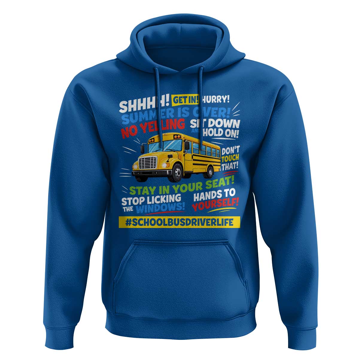 Funny School Bus Driver Life Hoodie Back to School Teacher Kids