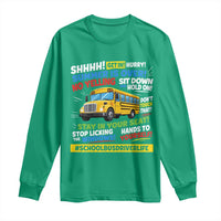 Funny School Bus Driver Life Long Sleeve Shirt Back to School Teacher Kids