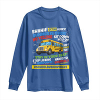 Funny School Bus Driver Life Long Sleeve Shirt Back to School Teacher Kids