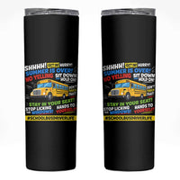 Funny School Bus Driver Life Skinny Tumbler Back to School Teacher Kids