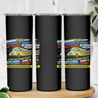 Funny School Bus Driver Life Skinny Tumbler Back to School Teacher Kids