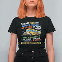 Funny School Bus Driver Life T Shirt For Women Back to School Teacher Kids