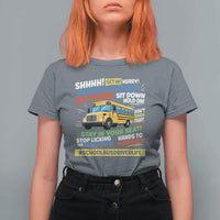 Funny School Bus Driver Life T Shirt For Women Back to School Teacher Kids