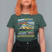 Funny School Bus Driver Life T Shirt For Women Back to School Teacher Kids
