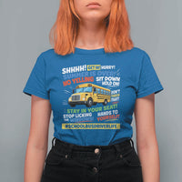 Funny School Bus Driver Life T Shirt For Women Back to School Teacher Kids
