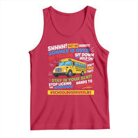 Funny School Bus Driver Life Tank Top Back to School Teacher Kids
