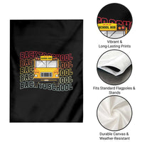 School Bus Driver Life Back to School Teacher Kids Garden Flag