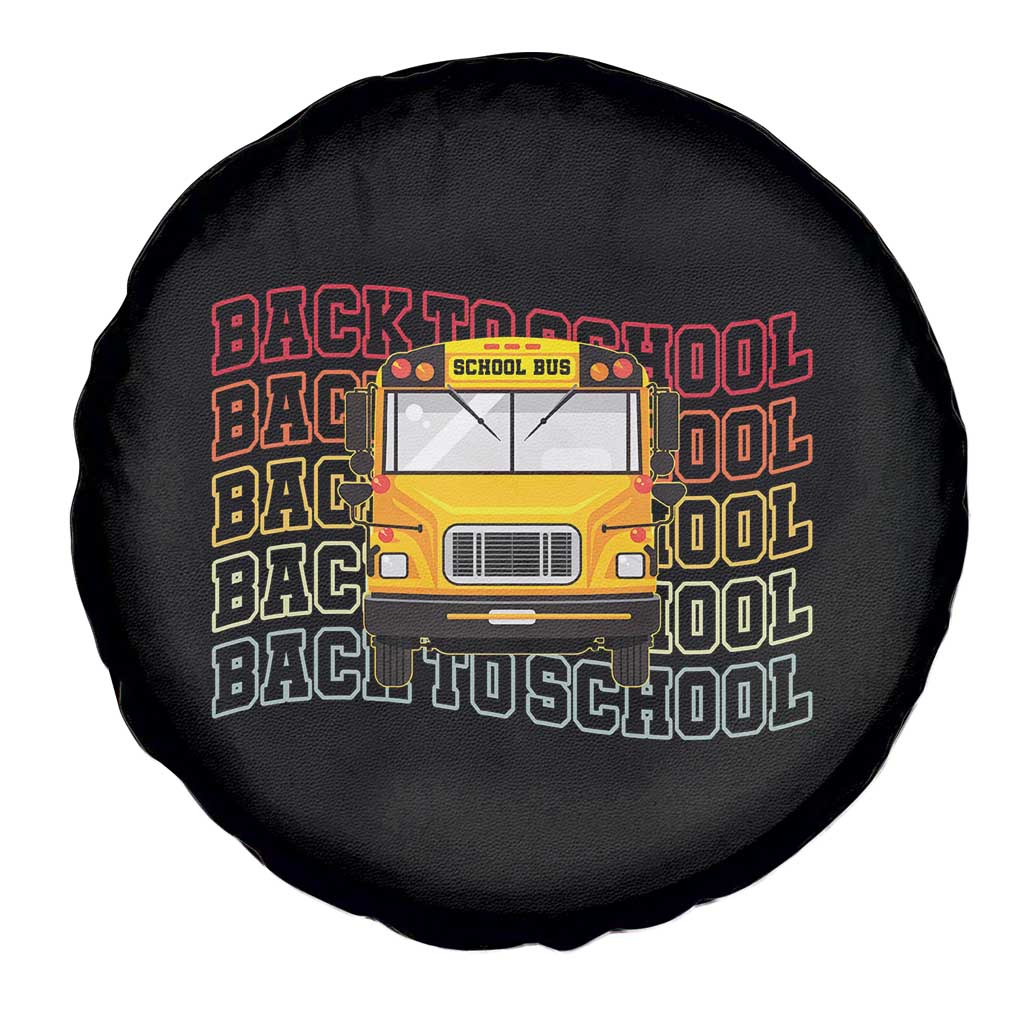 School Bus Driver Life Back to School Teacher Kids Spare Tire Cover