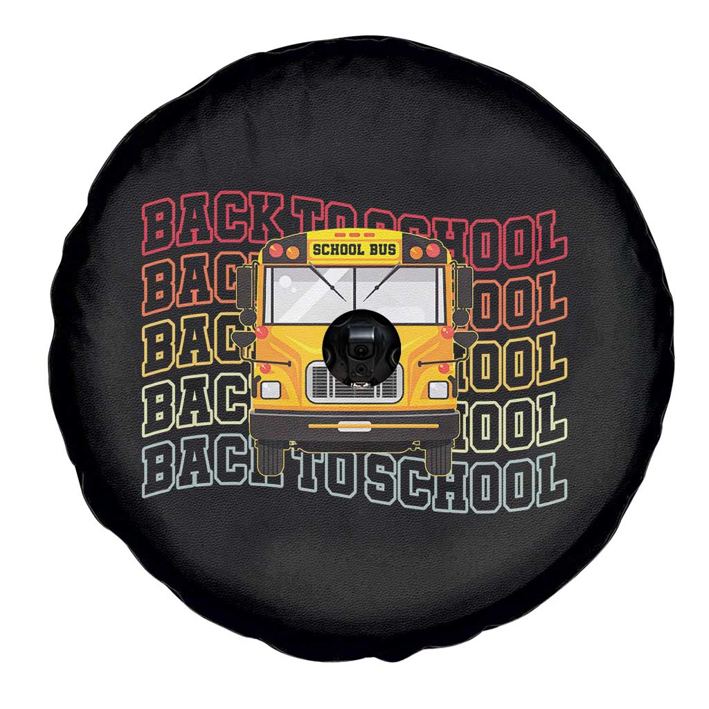 School Bus Driver Life Back to School Teacher Kids Spare Tire Cover