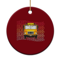 School Bus Driver Life Back to School Teacher Kids Ceramic Ornament