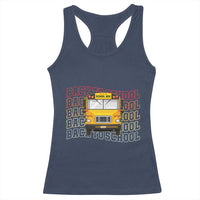 School Bus Driver Life Back to School Teacher Kids Racerback Tank Top