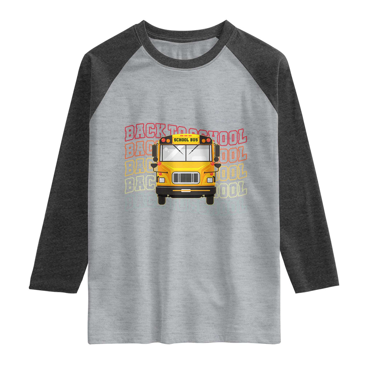 School Bus Driver Life Back to School Teacher Kids Raglan Shirt