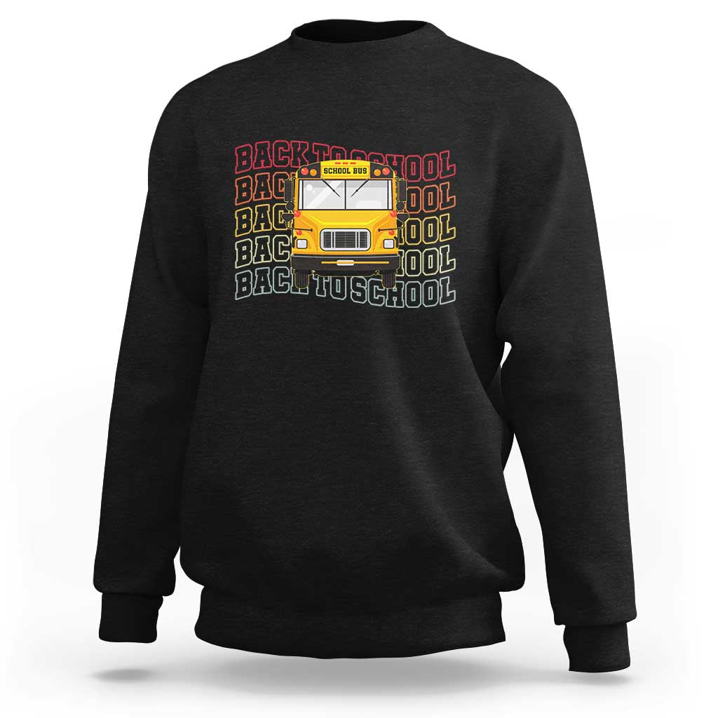 School Bus Driver Life Back to School Teacher Kids Sweatshirt